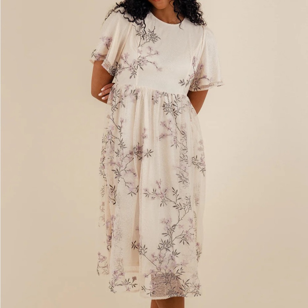NWT Roole So Long London Embroidered Dress